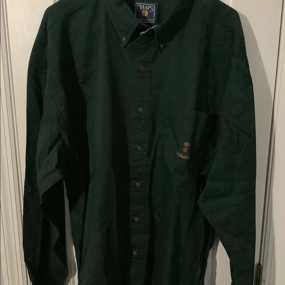 Chaps Ralph Lauren - Hunter Green dress shirt.  Mens size XL Extra Large